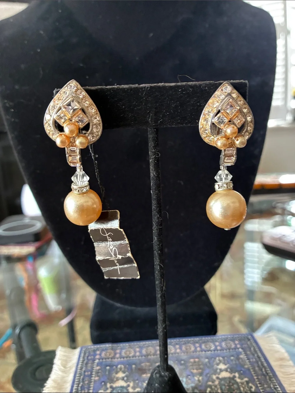 Gold Pearl Drop Earrings - Elegant Women’s Jewelry
